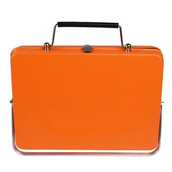 Portable suitcase BBQ - Burnt orange