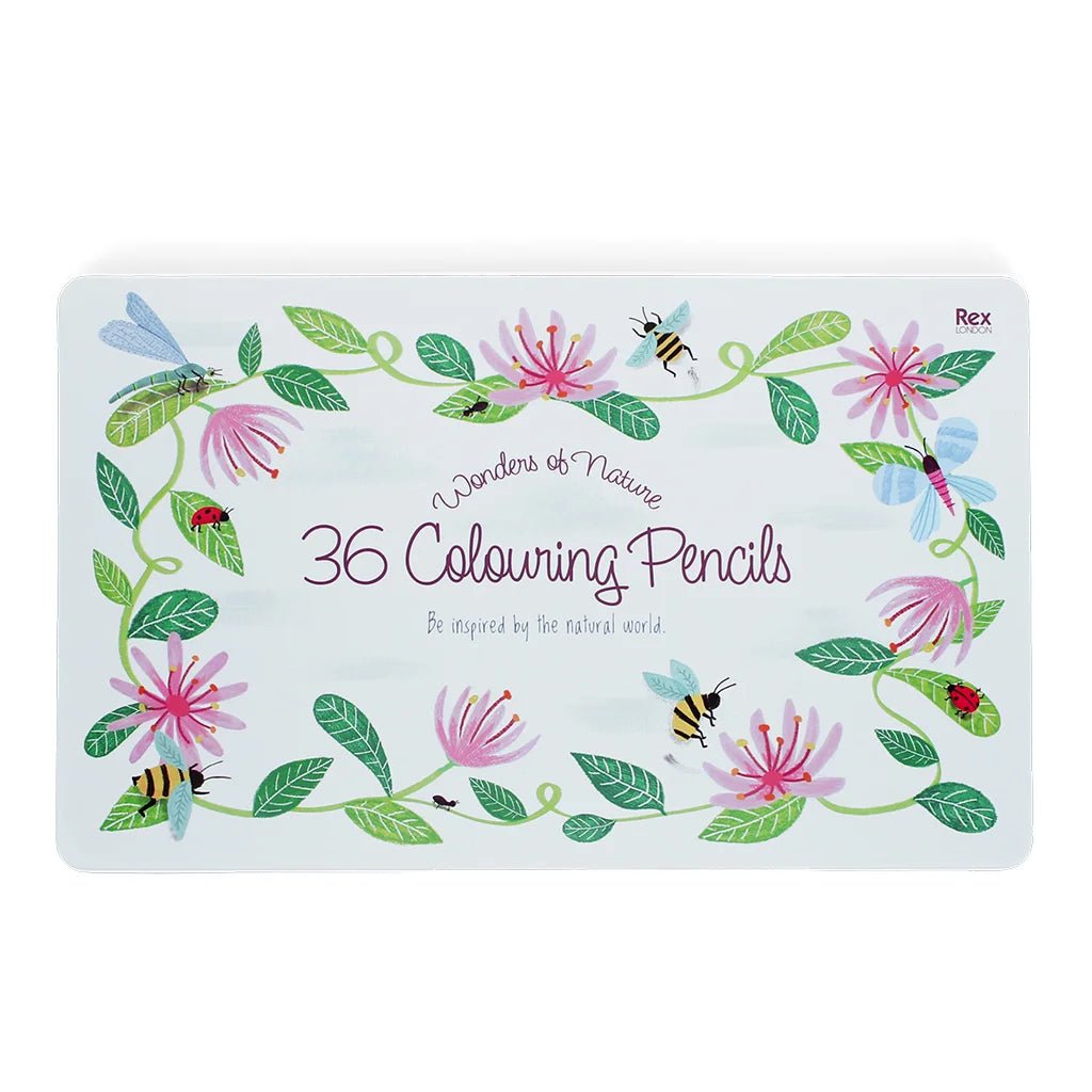 Wonders of Nature 36 Colouring Pencils in a Tin