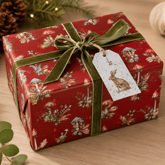 Hare Wrapping Paper Illustrated by Meg Hawkins - 6 Sheets