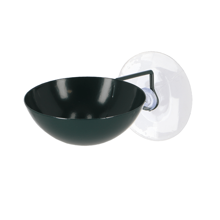 Green bird window feeder