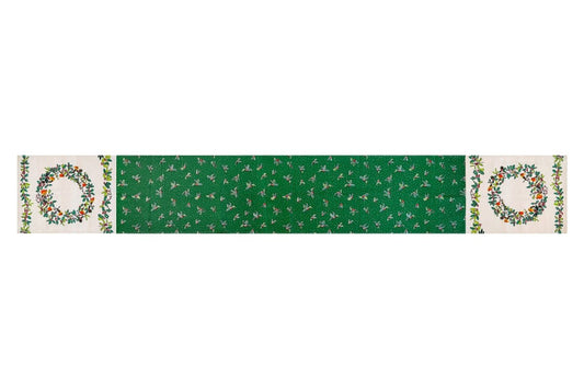 Christmas Robins Cotton Table Runner