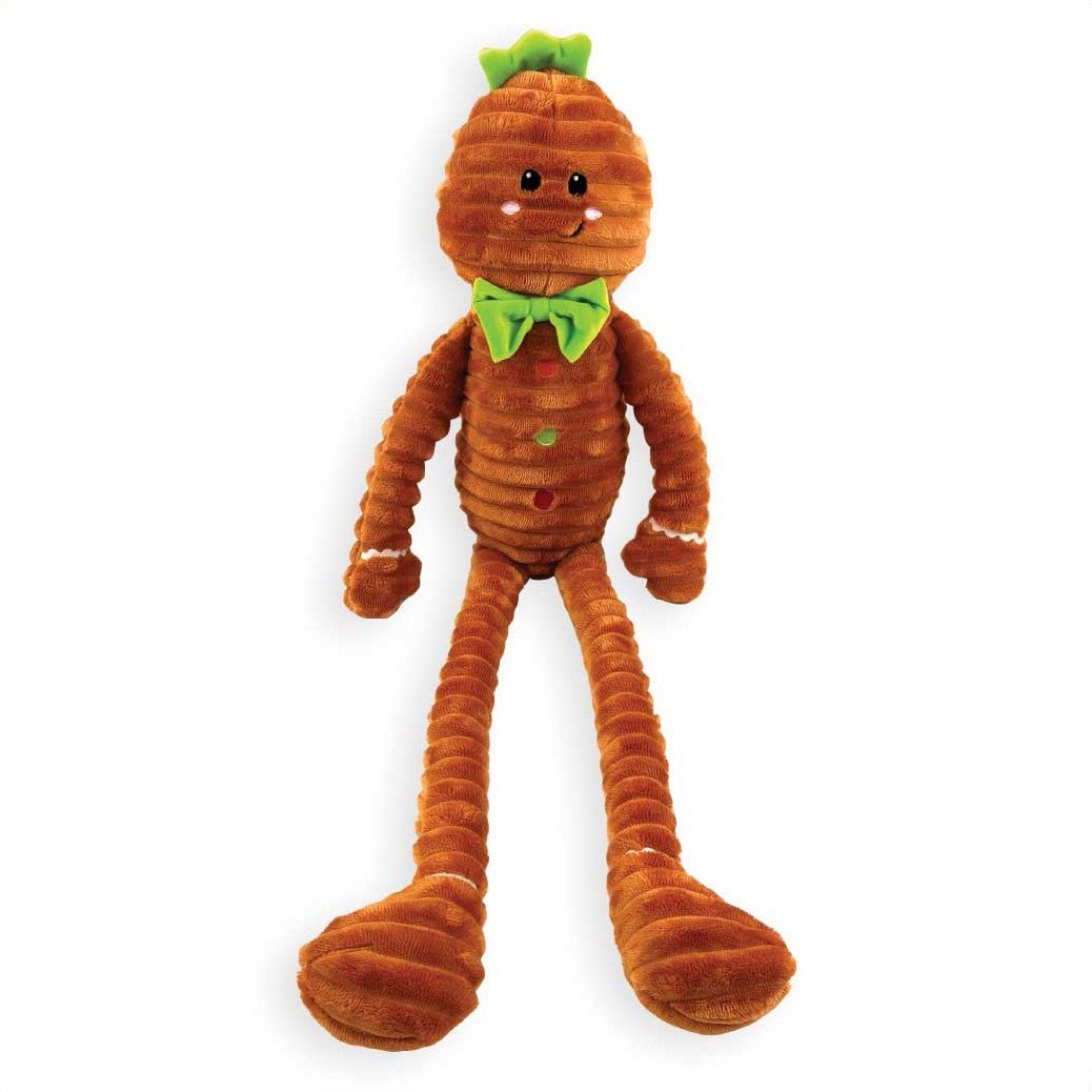 Jumbo Gingerbread Plush Dog Toy