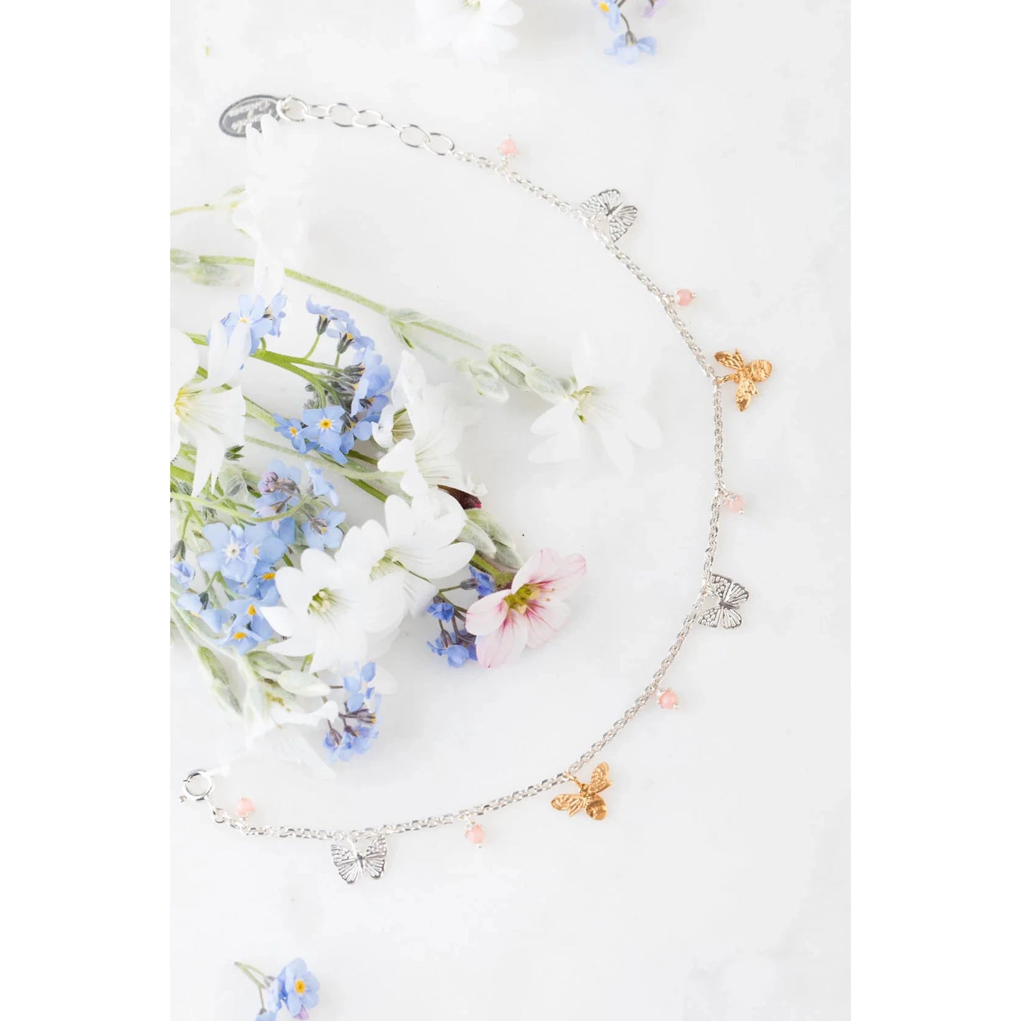 Amanda Coleman Bee, Flower & Butterfly Bracelet