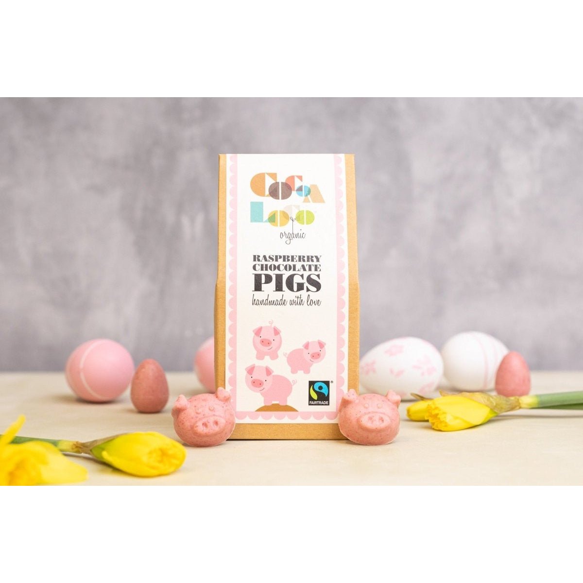 Cocoa Loco Pink Chocolate Pigs, 100g