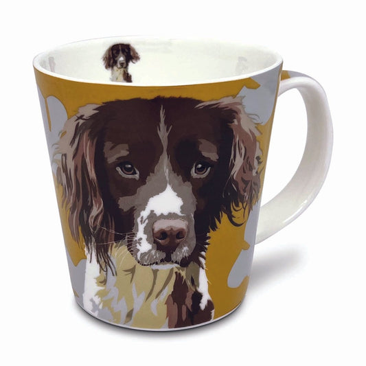 Springer Spaniel Dog Mug by Leslie Gerry