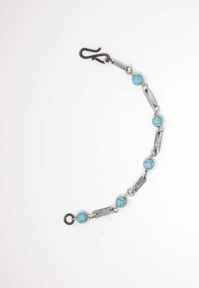 Snare Links Bracelet, Turquoise