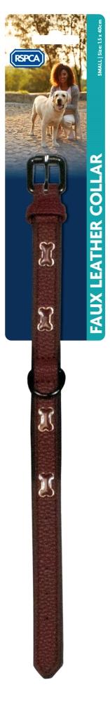 RSPCA Faux Leather Dog Collar