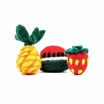 Fruit Basket Felted Cat Toy