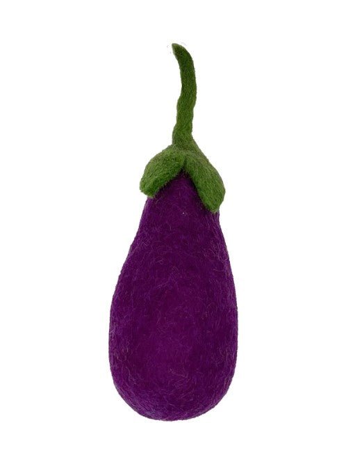 Adventurous Aubergine Felted Cat Toy