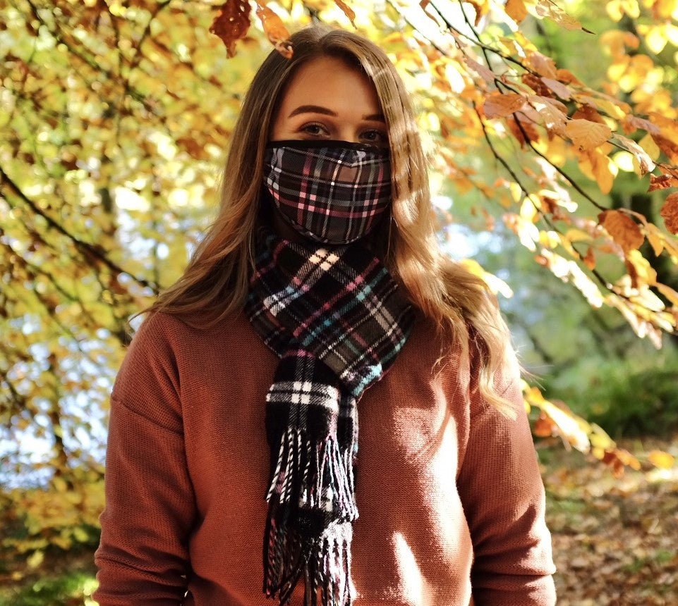 Animal Welfare Tartan Facemask