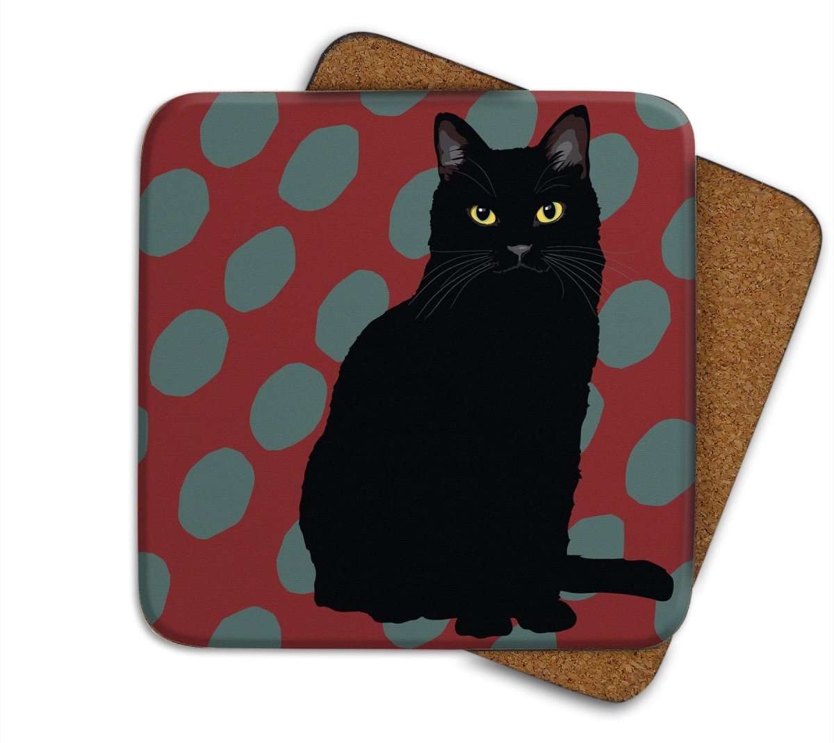 Cats Coaster Set by Leslie Gerry, Set of 4
