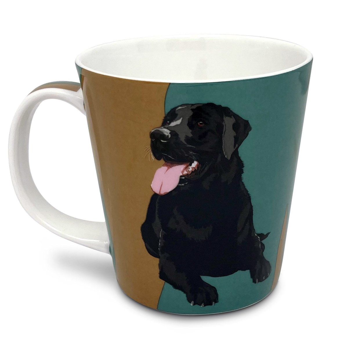 Black Labrador Dog Mug by Leslie Gerry