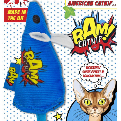 BAM! Catnip Mouse Blue