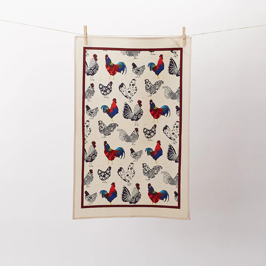 Rooster Tea Towel
