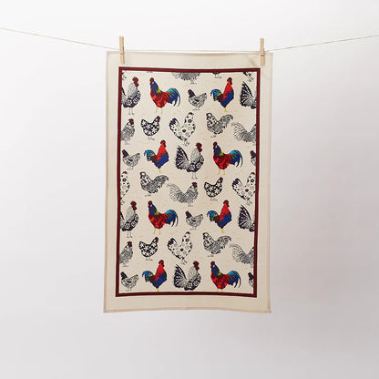 Rooster Tea Towel