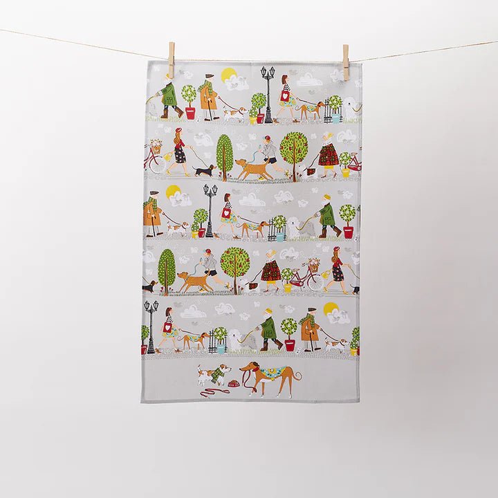 Walkies Tea Towel