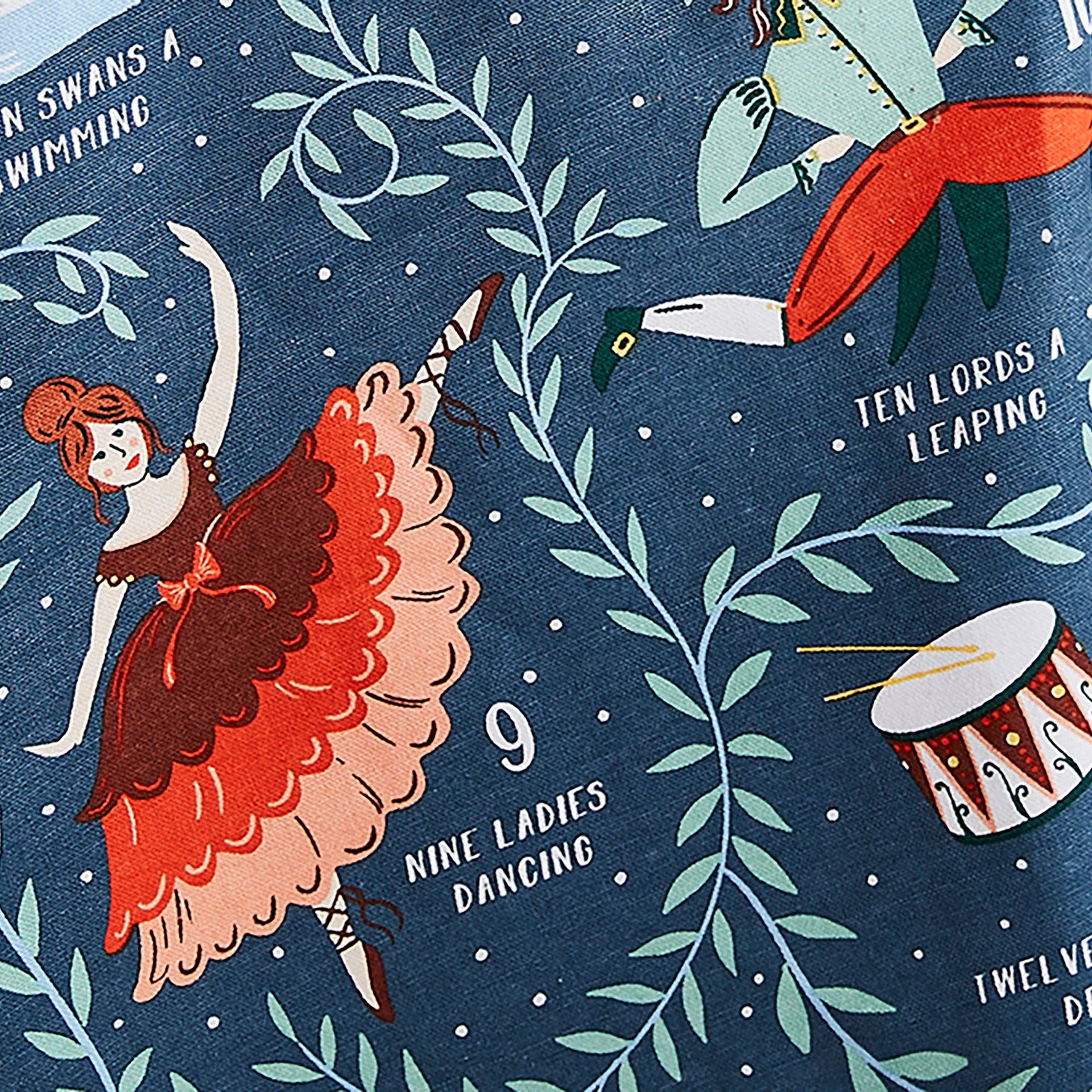 12 Days of Christmas Cotton Tea Towel