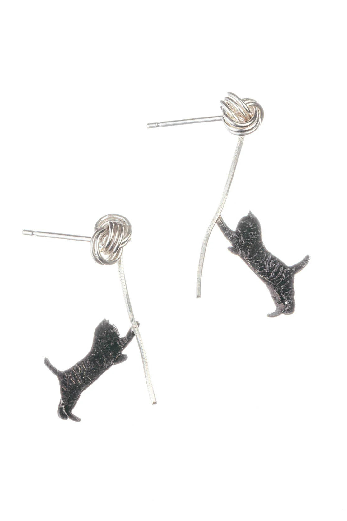 Amanda Coleman Playful Kitten Drop Earrings