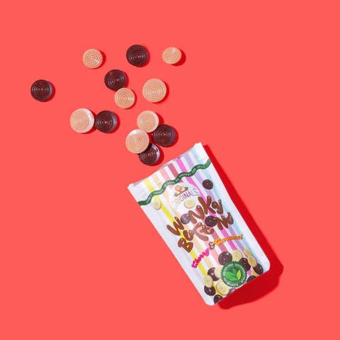 Catherine's Originals Vegan M*lk Choc Caramel & White Choc Cherry Wonky Buttons, 100g