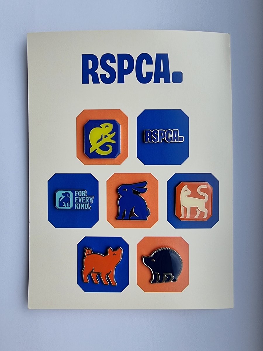 RSPCA Metal Pin Badge Set (Multipack of 7)