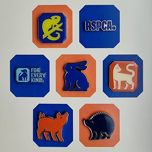 RSPCA Metal Pin Badge Set (Multipack of 7)