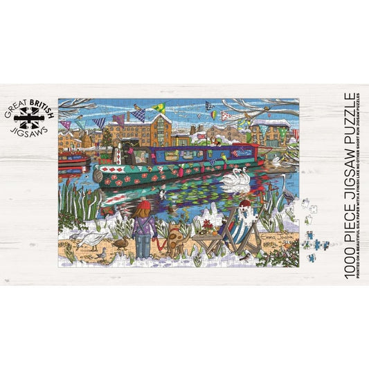 Emma Joustra Winter Canal, 1000 Piece Jigsaw Puzzle