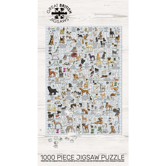 Emma Joustra Dogs A - Z, 1000 Piece Jigsaw Puzzle