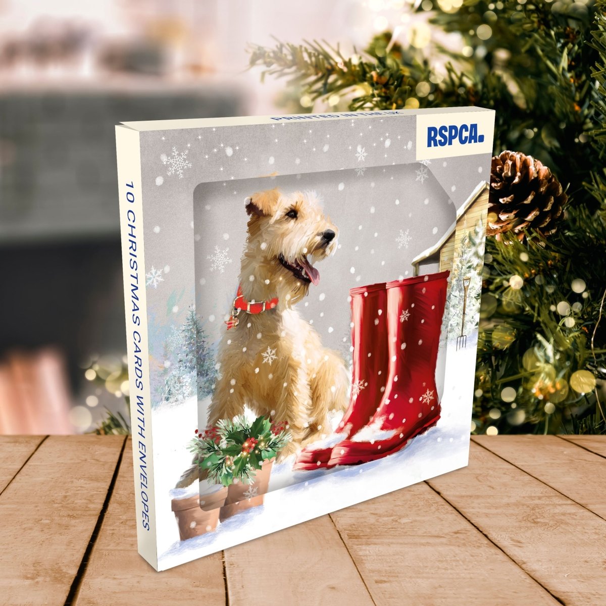 RSPCA Christmas Cards Snowy Walk