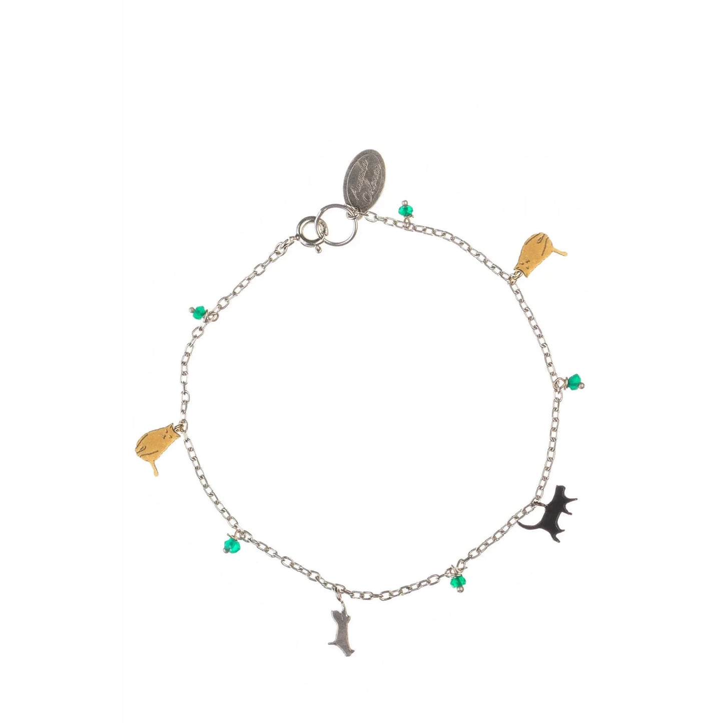 Amanda Coleman Tiny Cats Charm Bracelet