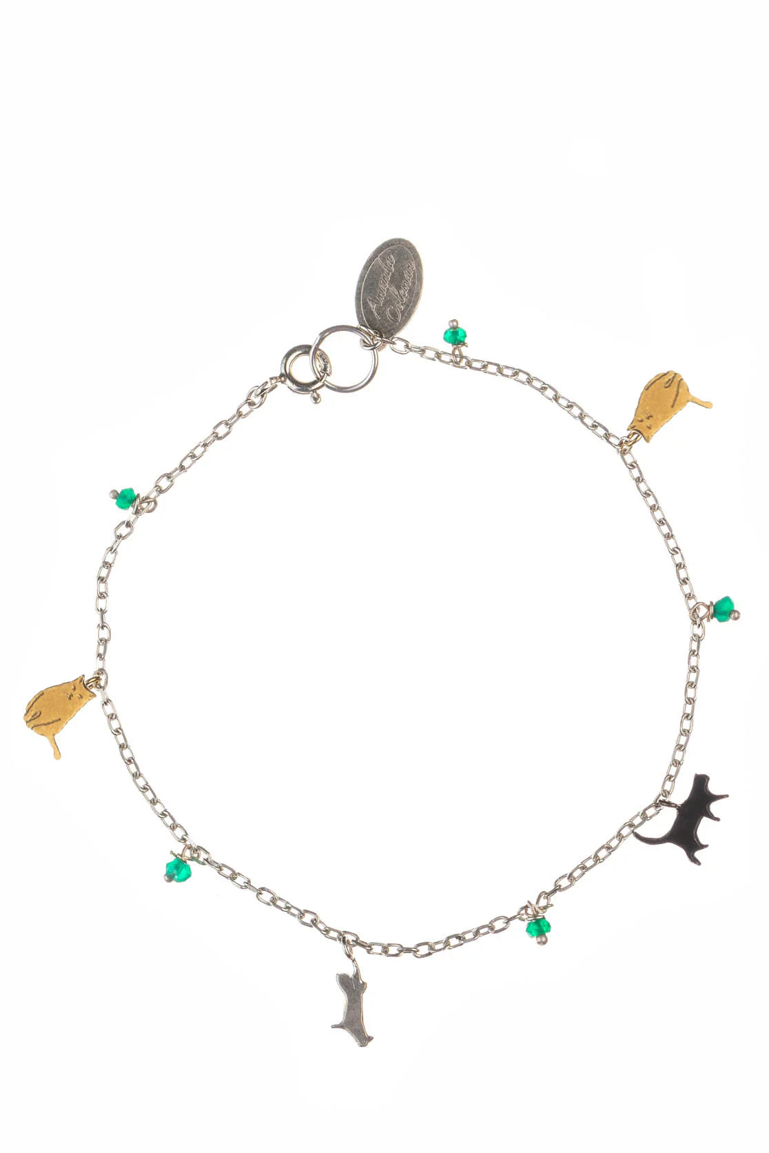 Amanda Coleman Tiny Cats Charm Bracelet