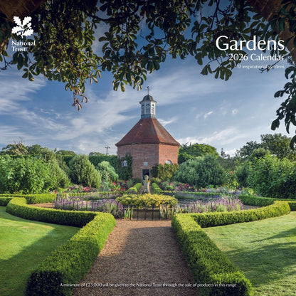 National Trust Gardens Square Wall Calendar 2026