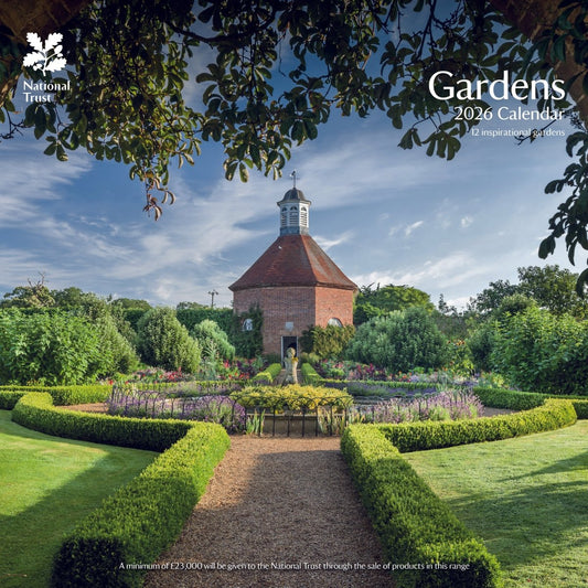 National Trust Gardens Square Wall Calendar 2026