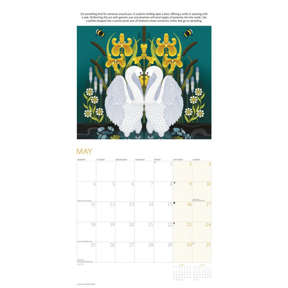 Breathe Square Wall Calendar 2026