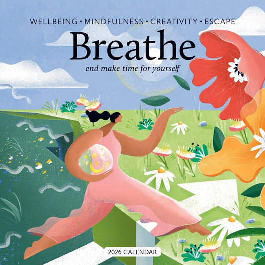 Breathe Square Wall Calendar 2026
