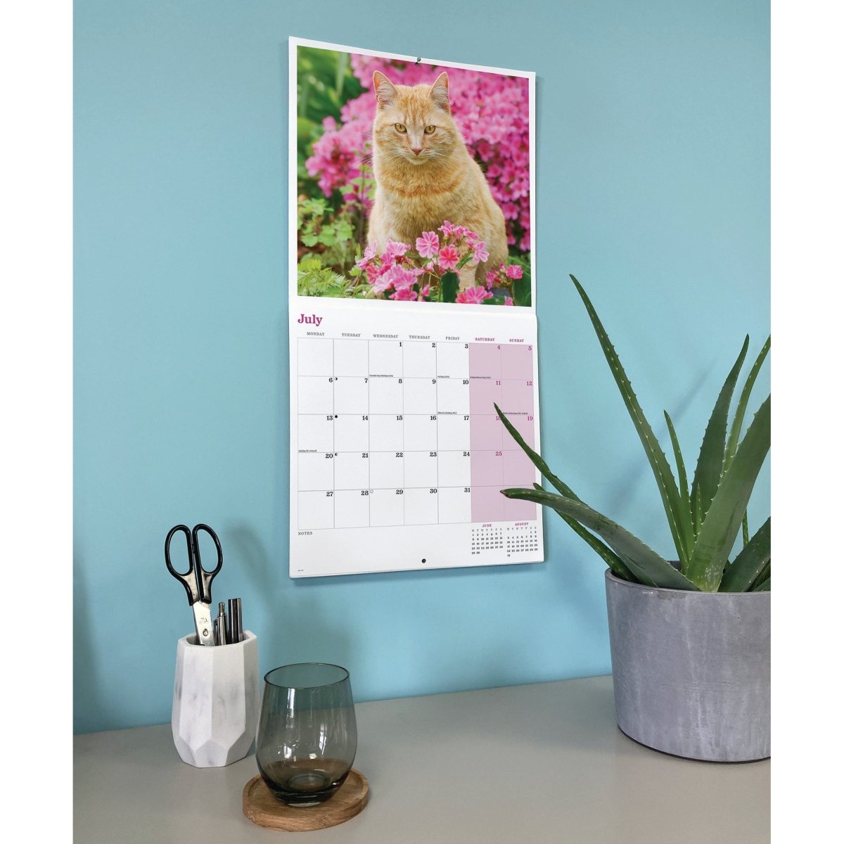 Ginger Cats Square Wall Calendar 2026