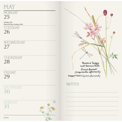 Country Slim Diary by Edith Holden 2026