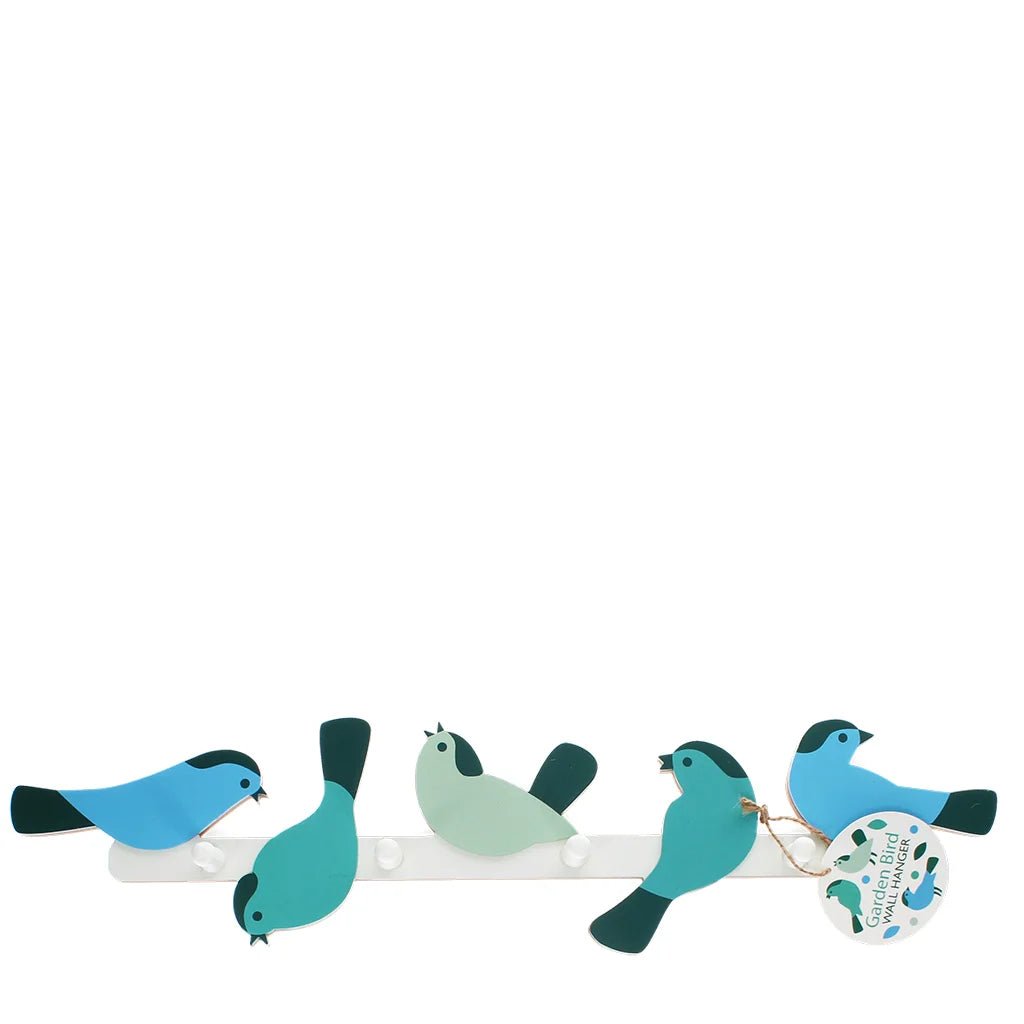 Garden Birds Wooden Wall Hanger
