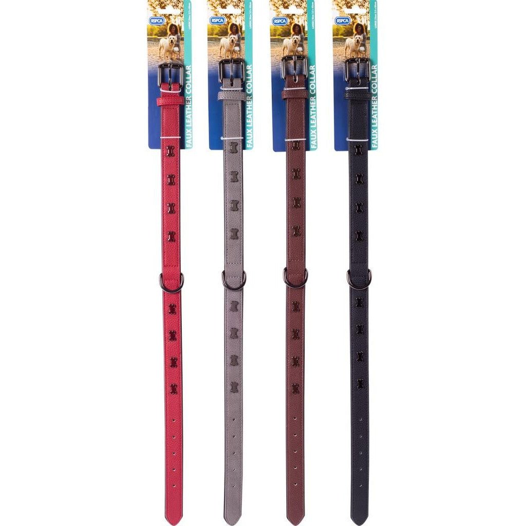 RSPCA Faux Leather Dog Collar