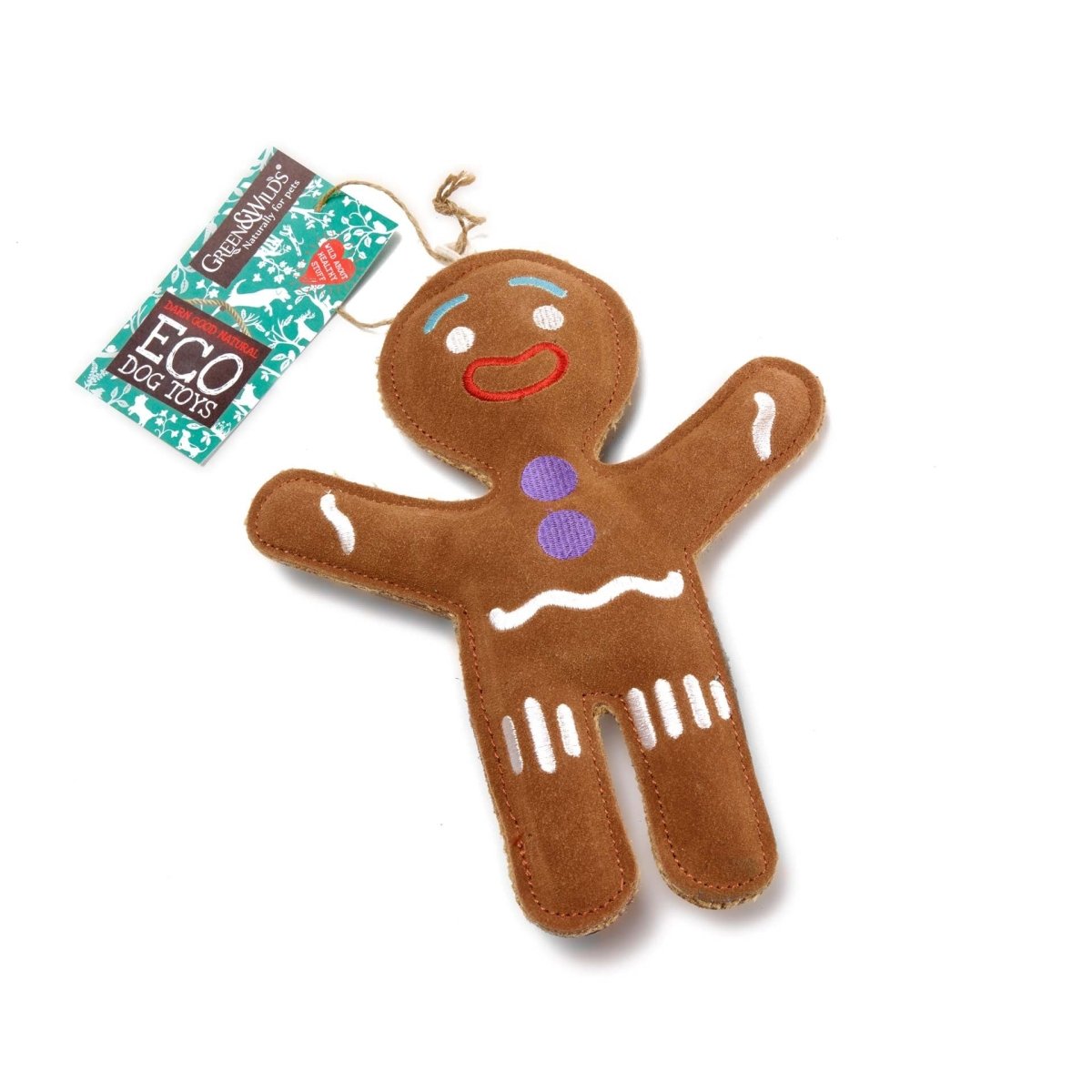 Jean Genie the Gingerbread Person Eco Dog Toy