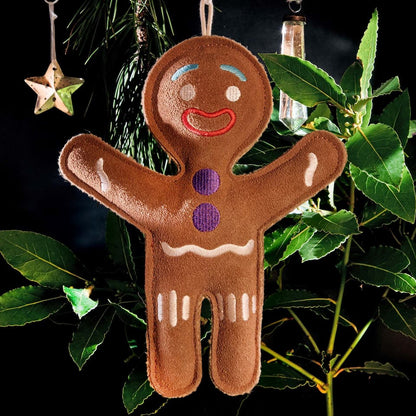 Jean Genie the Gingerbread Person Eco Dog Toy