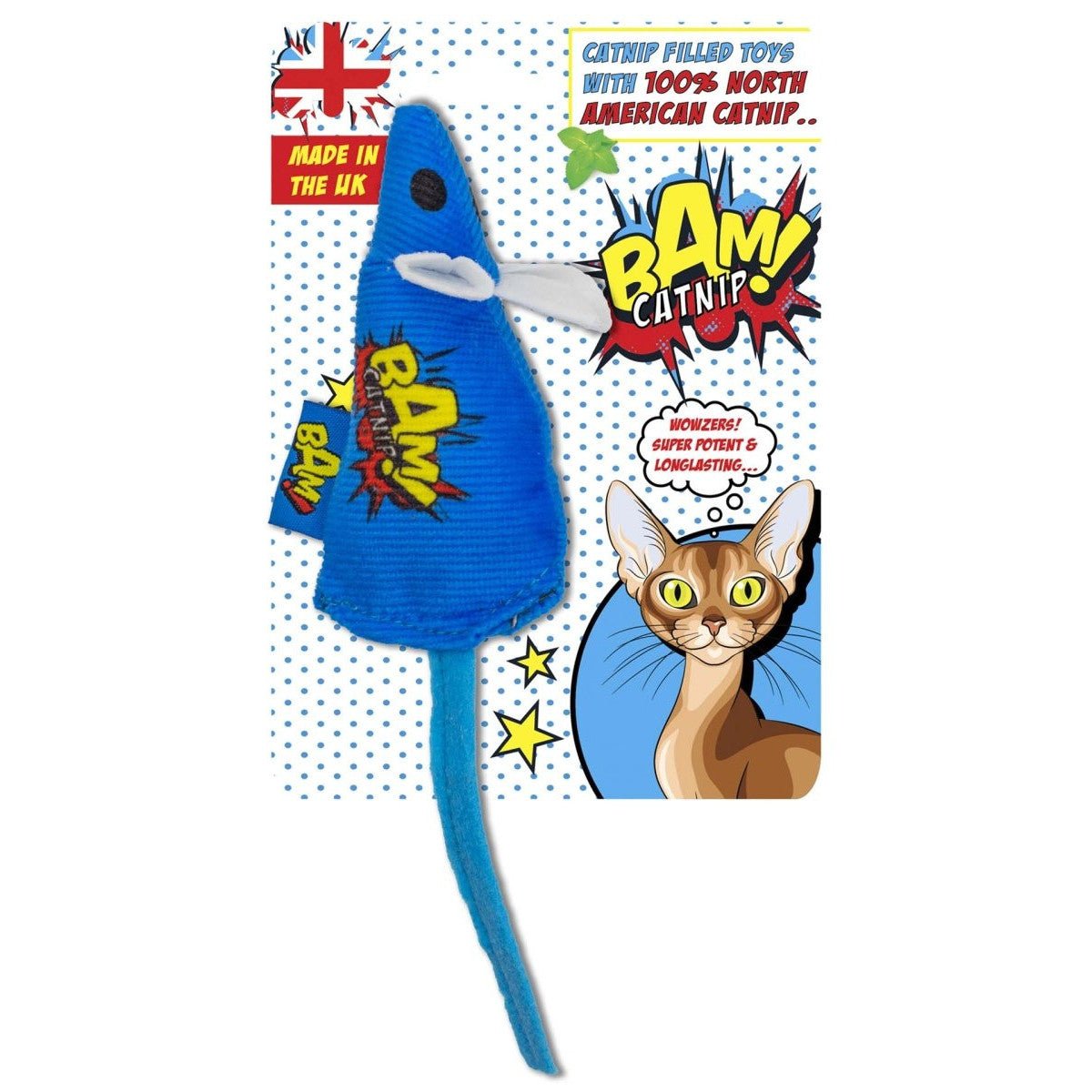BAM! Catnip Mouse Blue