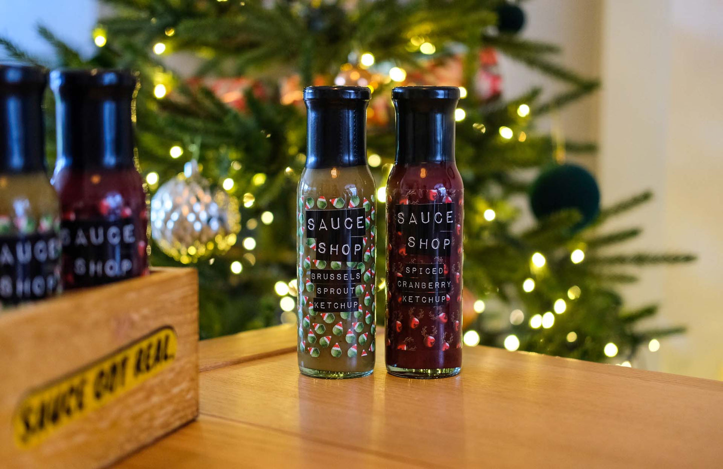 Christmas Condiment Duo, Brussels Sprouts & Spiced Cranberry Ketchups
