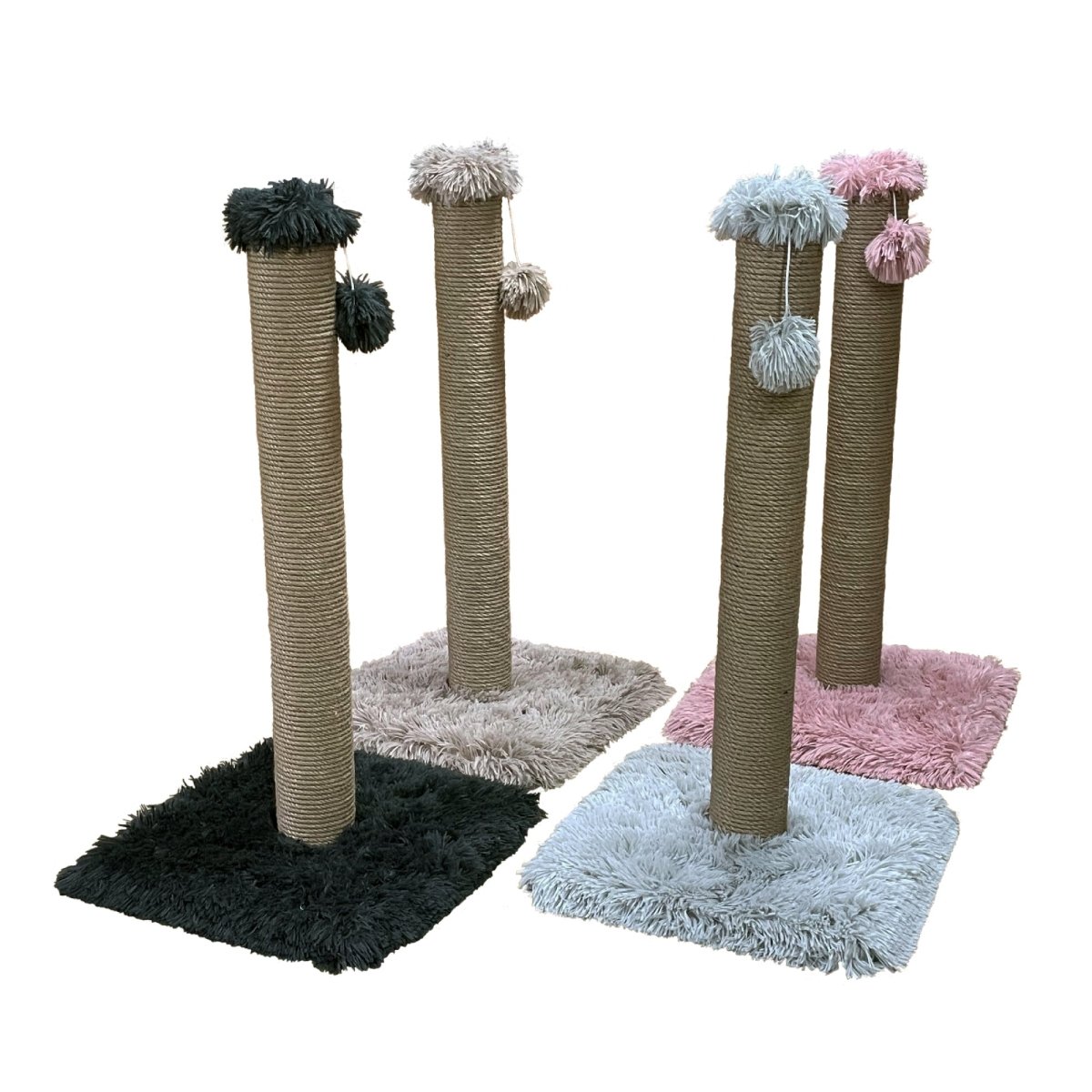 Plush Cat Scratching Post, XL 80cm Tall