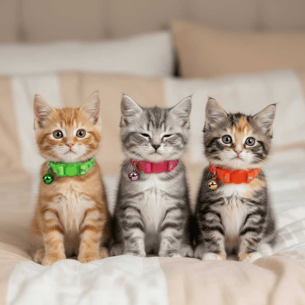 Kitten Safety Collar, Hi Viz Reflective