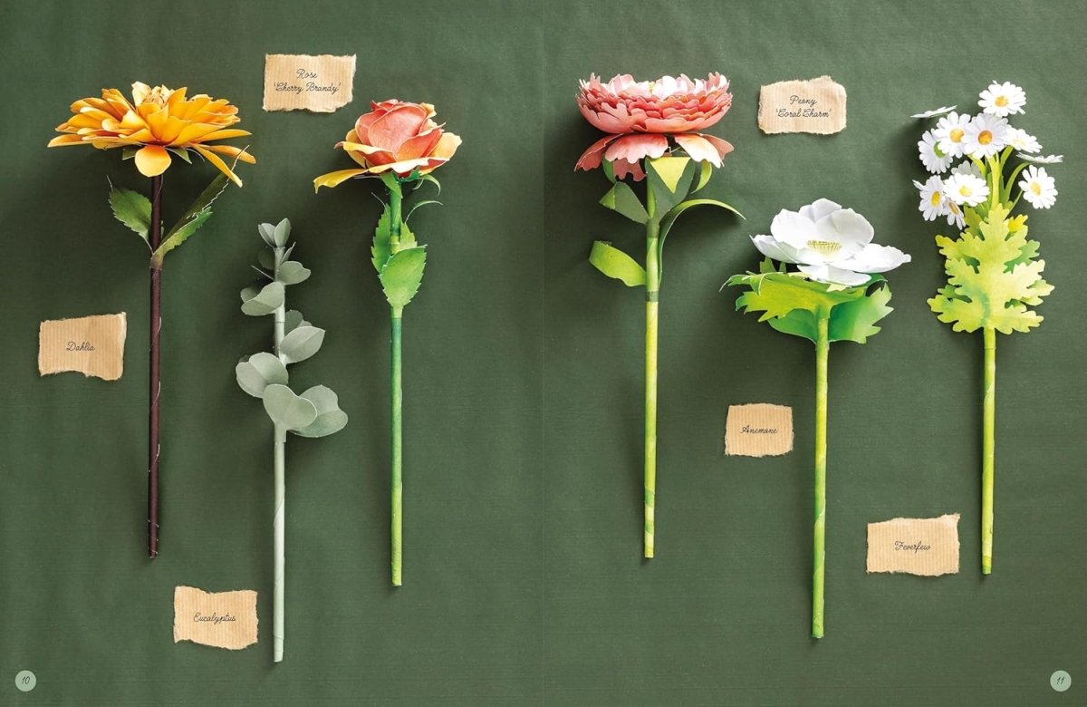 The Bouquet in a Book - Press-out Papercraft