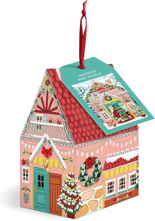 Swiss Chalet Mini Puzzle, Tree Decoration