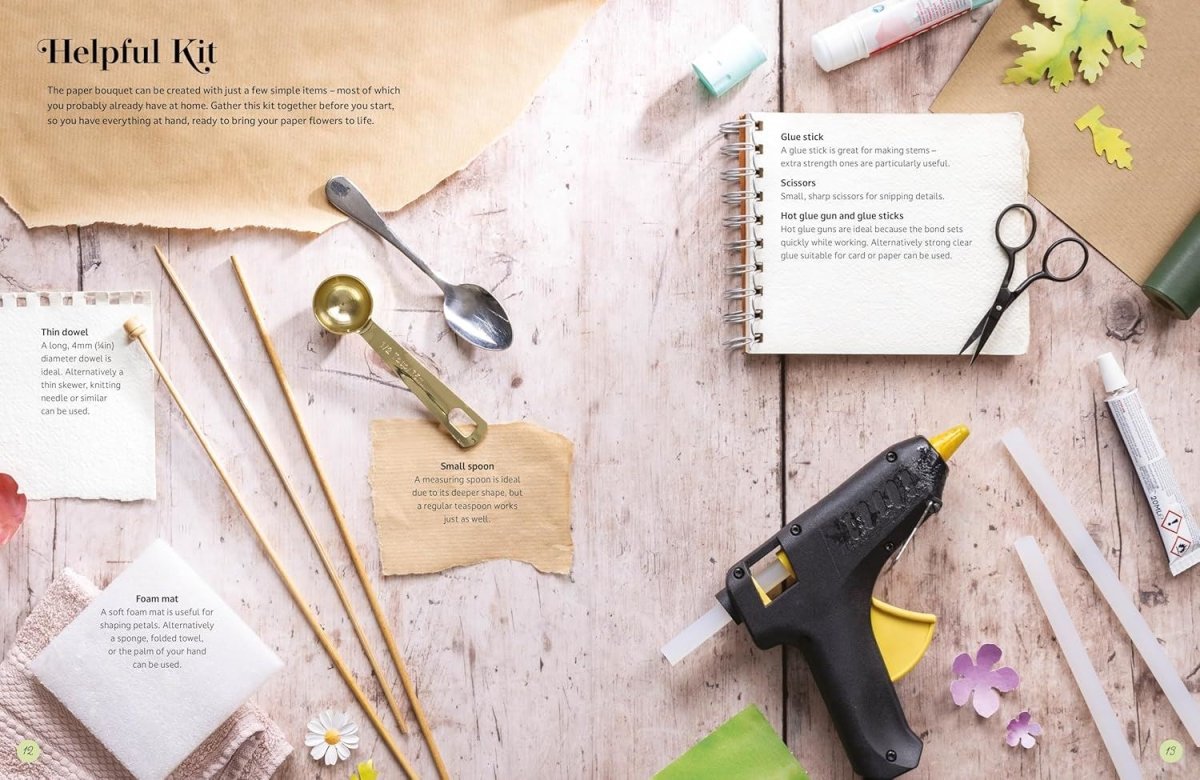 The Bouquet in a Book - Press-out Papercraft