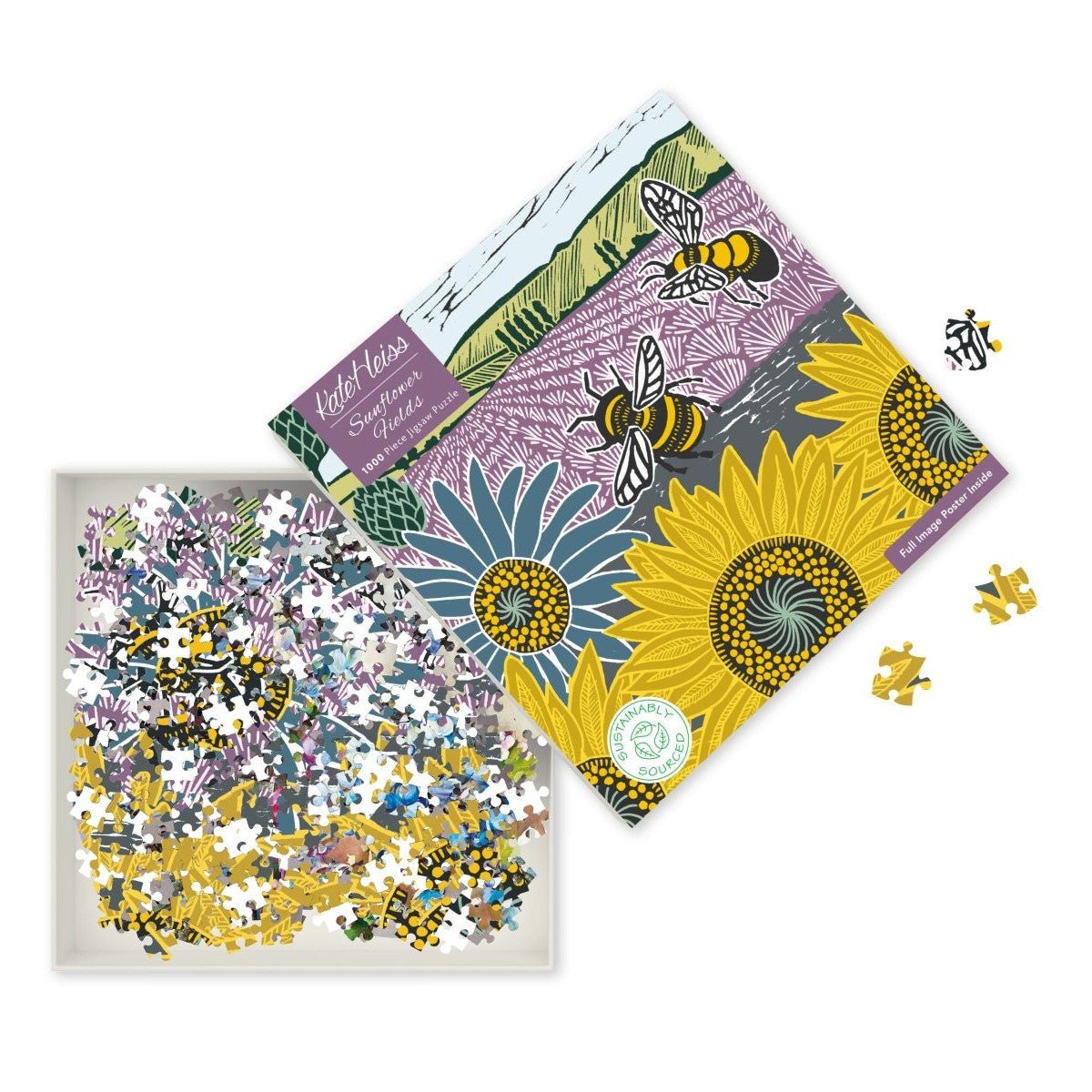 Kate Heiss Sunflower Fields Jigsaw