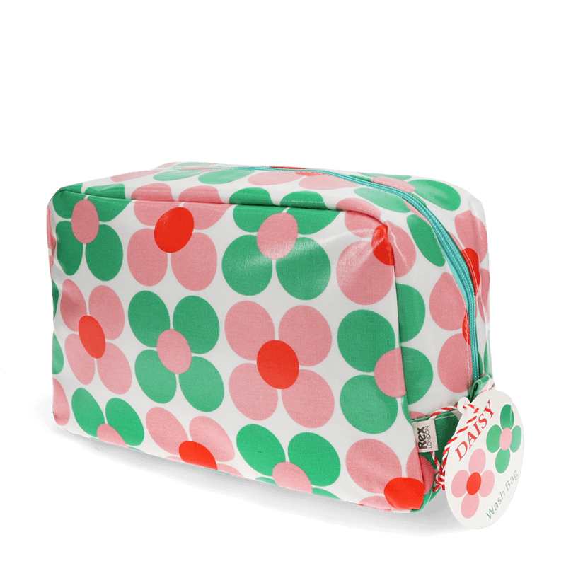 Daisy Oilcloth Wash Bag