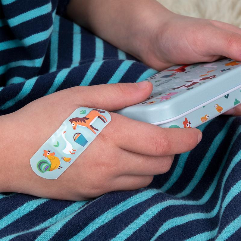 Farmyard Children's Plasters in a Tin